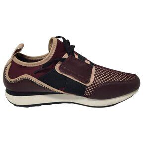 A New Day Women's Deena Burgundy &Tan Lace-up Sneakers size 7.5